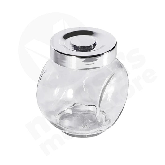 Jar Spice 9X7Cm Round Clear Angled