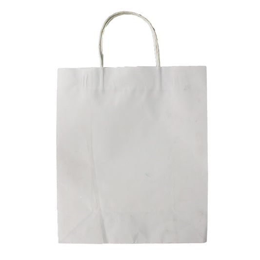 Gift Bag 26.5X21X10Cm White Paper