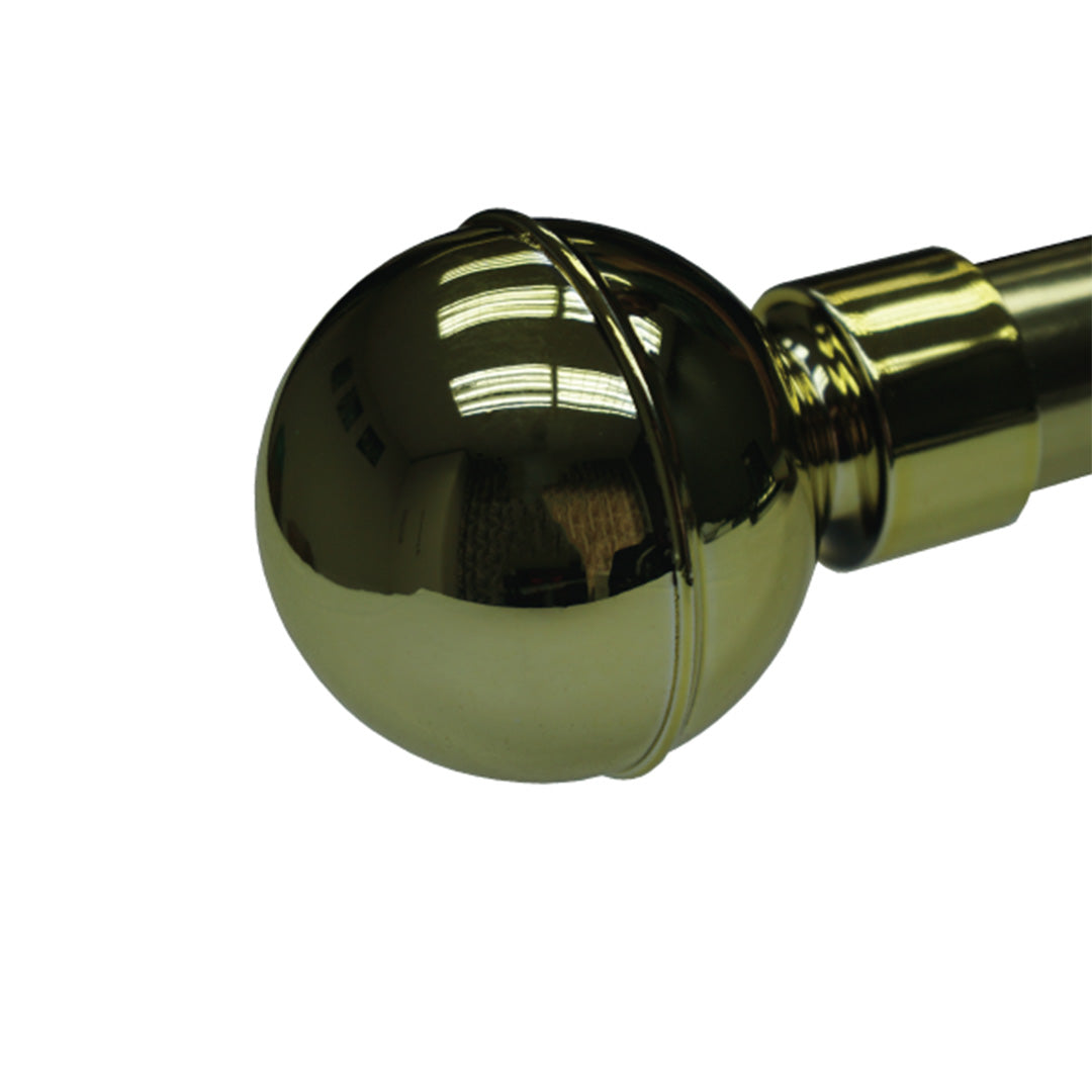 Finial 25Mm Ball Pvc-Brass 2Pc