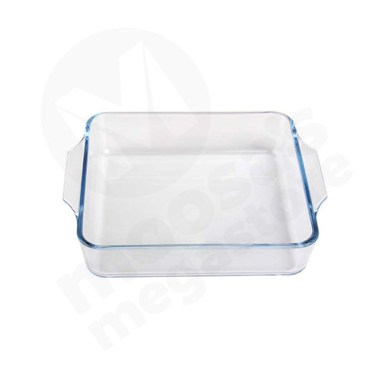 Baking Dish 0.4L 13X13Cm Square Clear Glass
