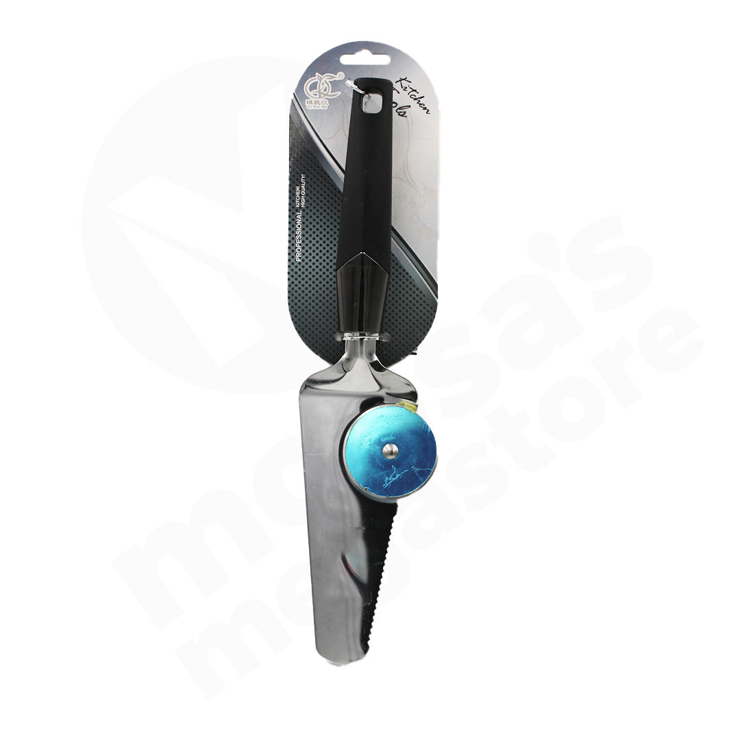 Pizza Lifter & Cutter 29Cm Sts Black Handle