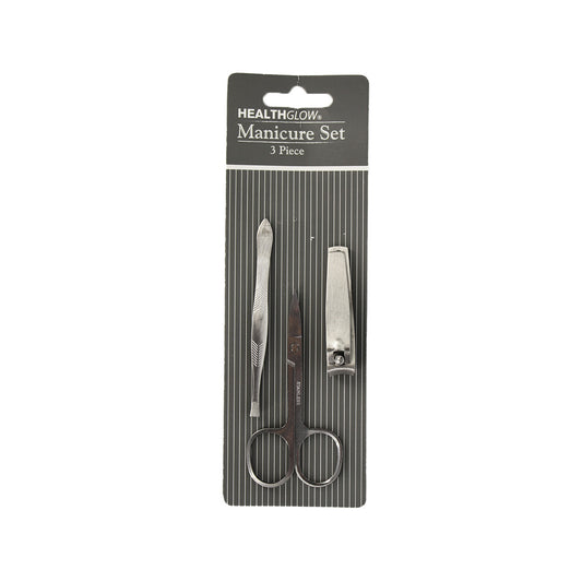 Manicure Set 3Pc Stainless Steel  Healthglow