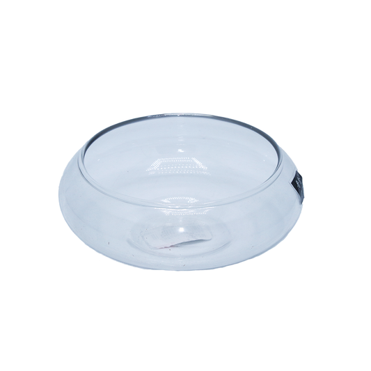 Vase Glass Bubble 14X7.5Cm Clear