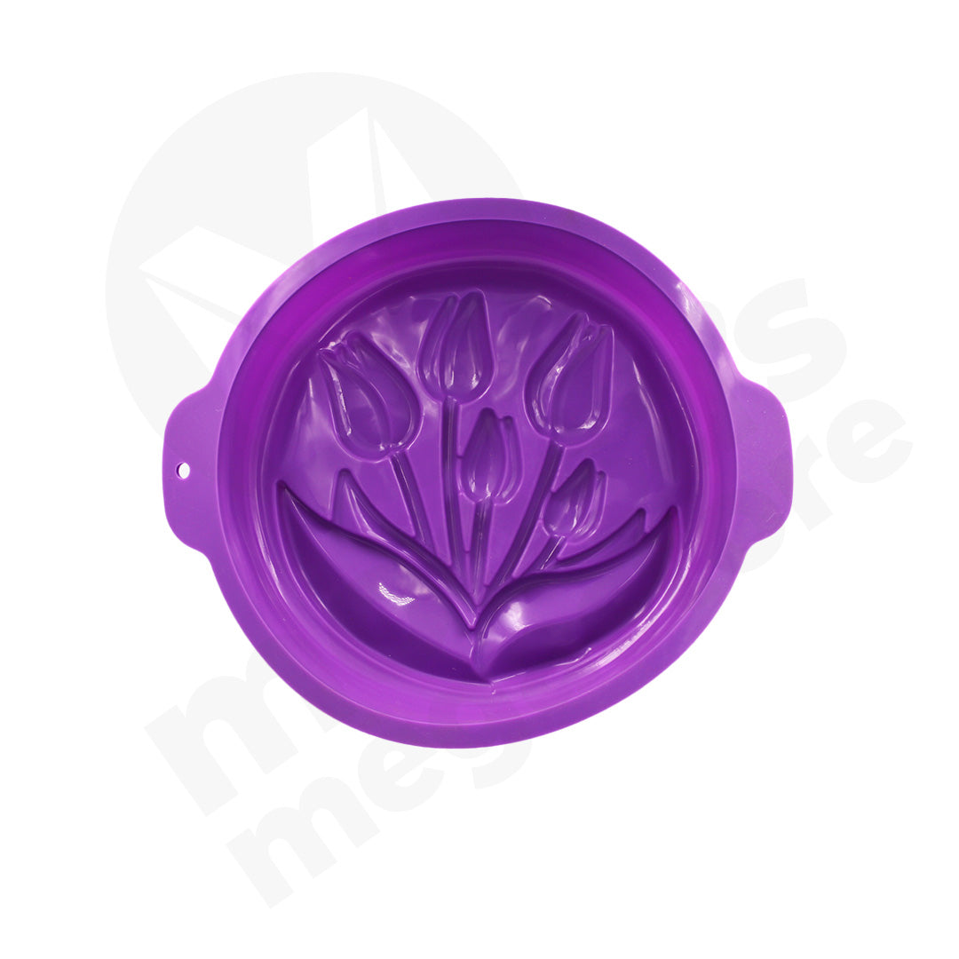Bakeware Cake Mould 28Cm Round Embossed Silicone