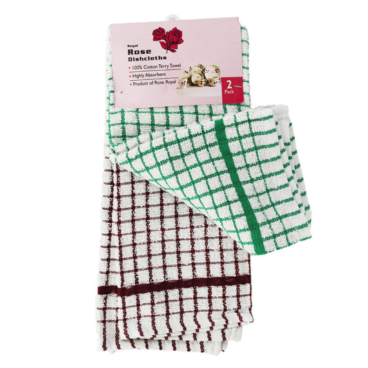 Dish Cloth 2Pc 38X65Cm Terry Soft Touch