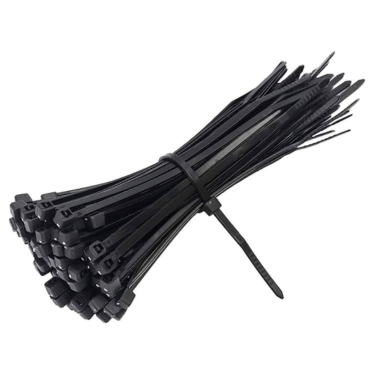 Cable Ties 100Pc  4.6X200Mm Black  Euro