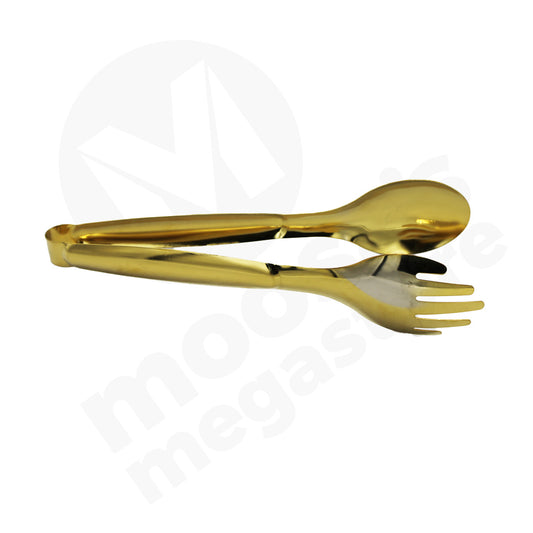 Tong 23Cm Stainless Steel Gold One Piece Runtai