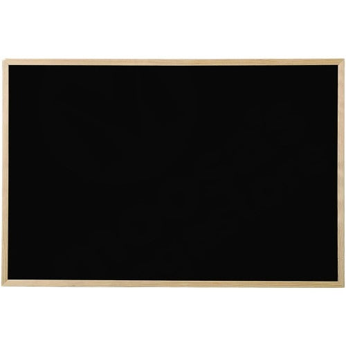Black Board 60X90Cm Wooden Frame