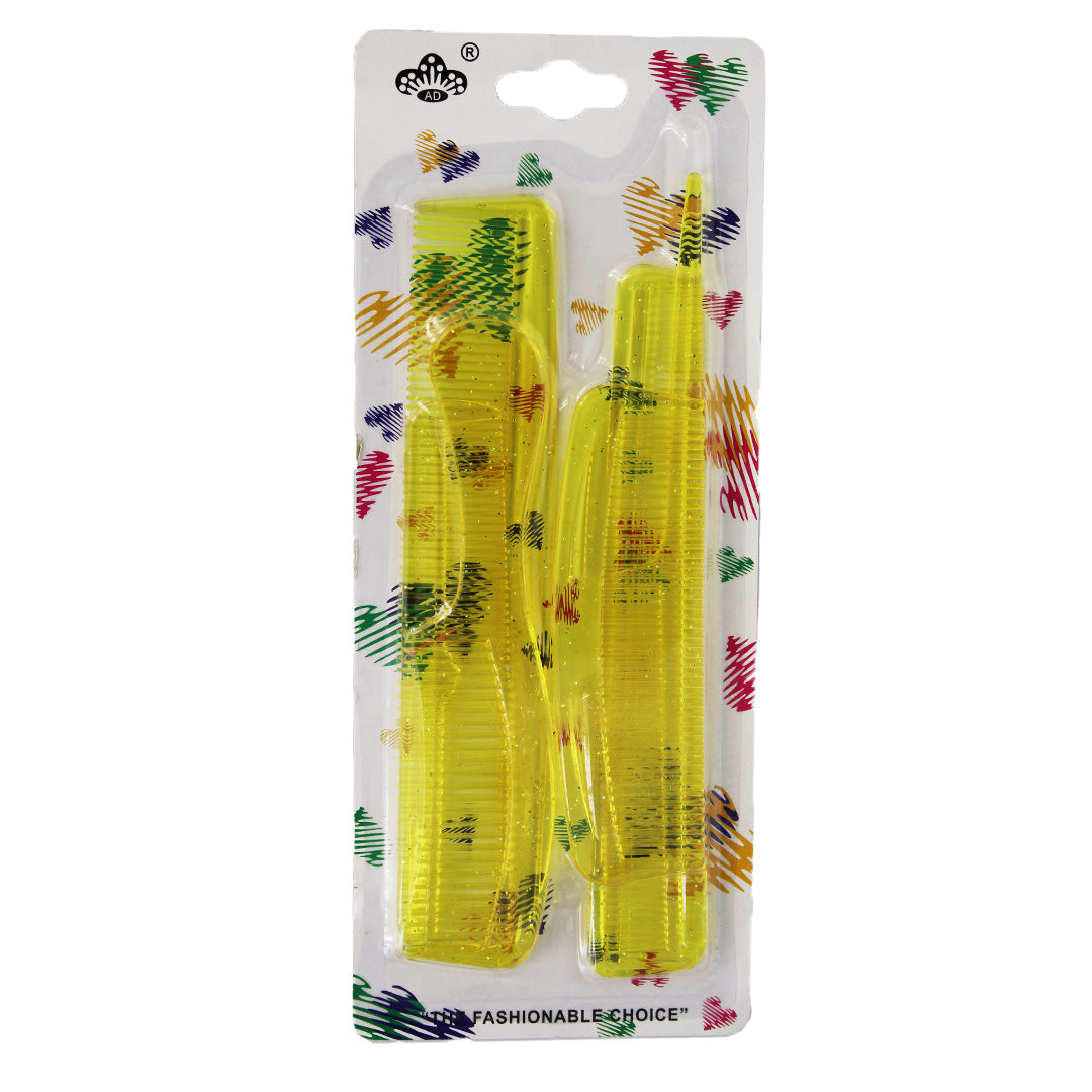 Comb Set 6Pc Assorted Carded