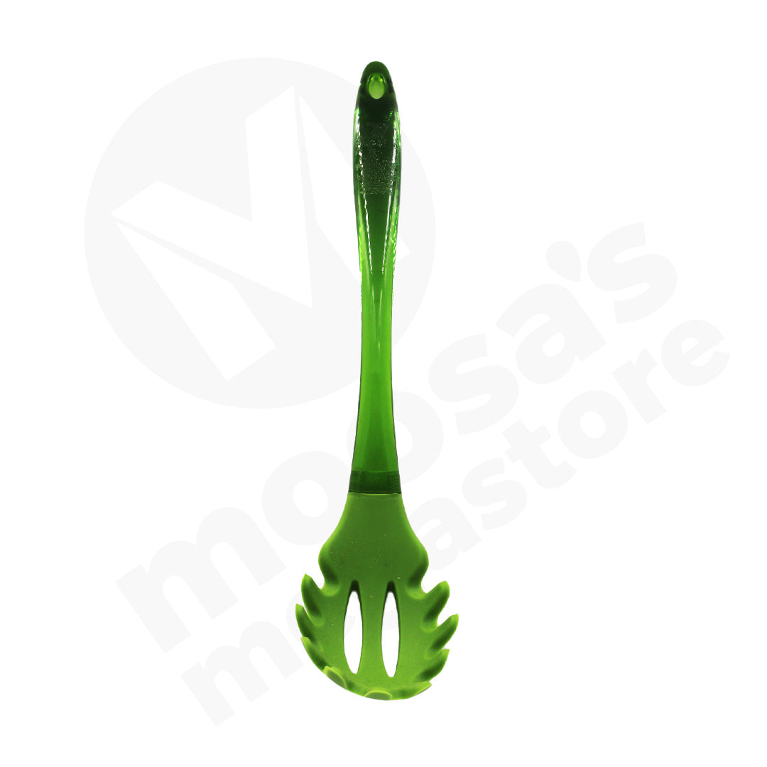 Spagetti Spoon 32Cm Silicone With Pl Handle Trans