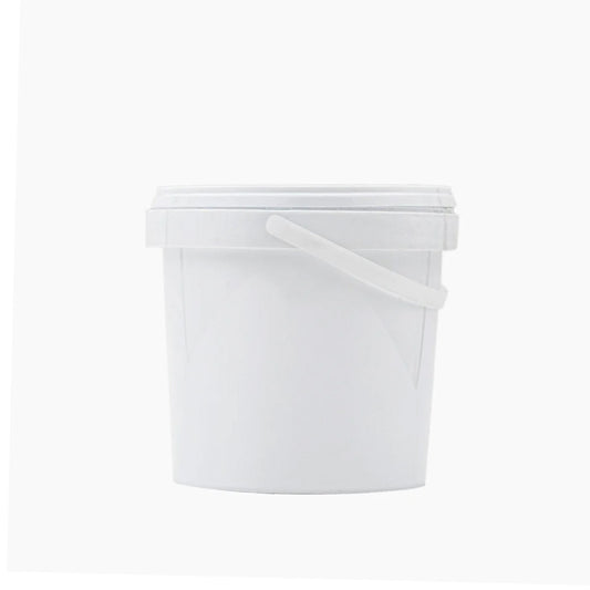 Bucket 1L White With Lid &Handle Fino