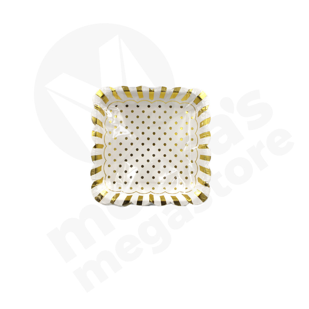 Side Plate 19Cm Square Party Asst