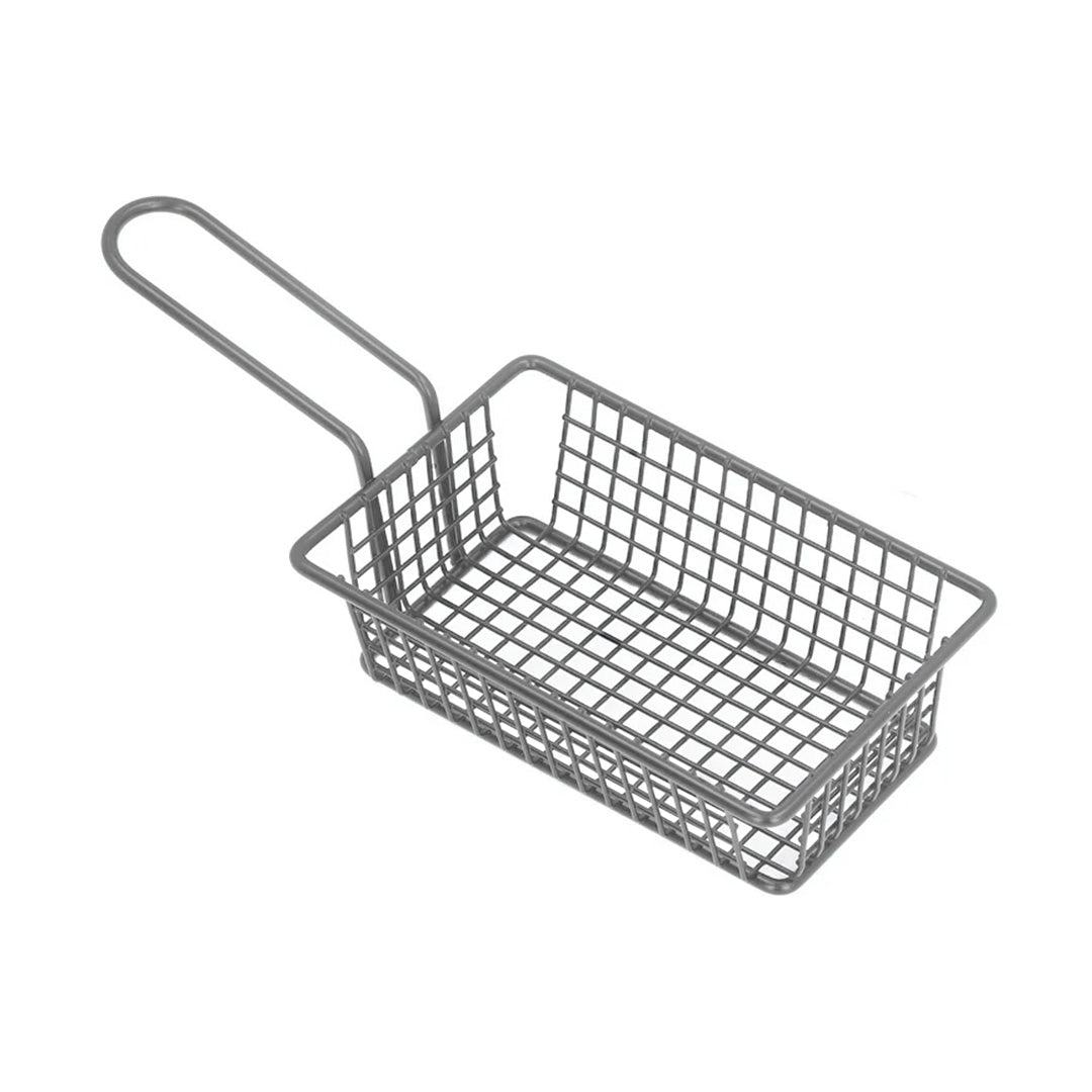 Fryer Basket 15X10Cm Silver With Handle