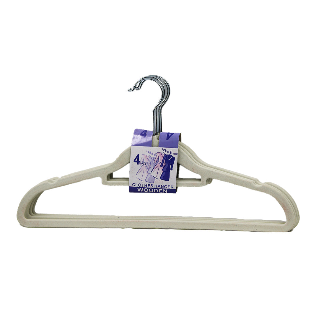 Hanger 4Pk Adult Velvet Skinny
