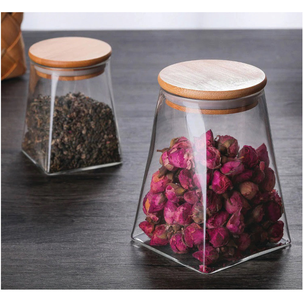 Aqua Canister 510Ml With Bamboo Lid