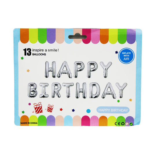 Foil 13Pc Happy Birthday Inflatable