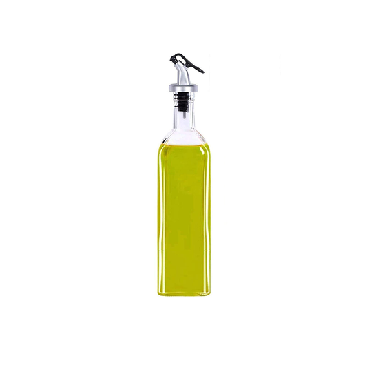 Oil Bottle 26Cm 500Ml Square Clear Glass Gift Box