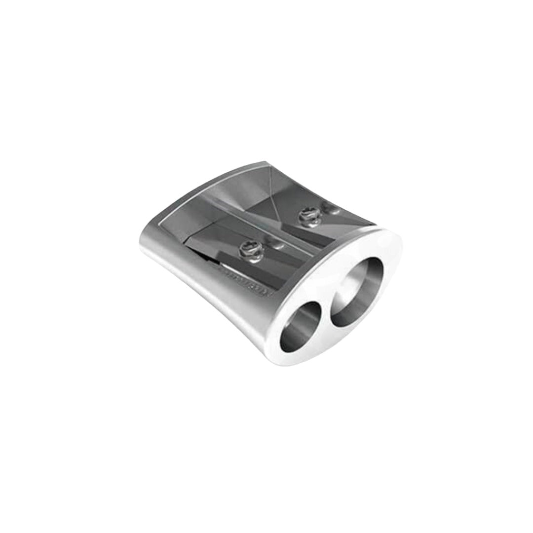 Sharpener Metal 2 Hole Black/Silver  Y-Plus