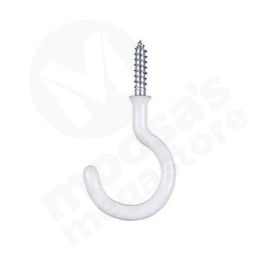 Cup Hooks White 50Mm 4Pc