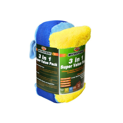Nasca Microfibre Car Cleaning Kit 3In1