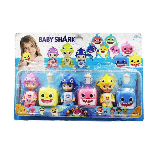 Toys Doll 9Pc Baby Shark Carded