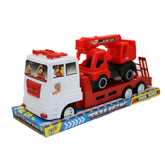 Toys Truck 28Cm With Crane Fire Brigade