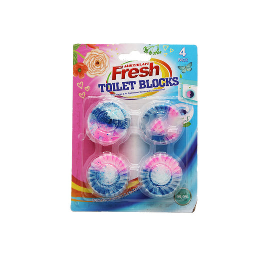 Toilet Cleaner 4Pc Blue Bubble 2Tone
