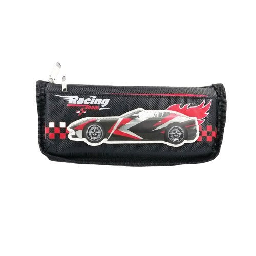 Pencil Case 22X9Cm Rectangular 2 Zip Racing