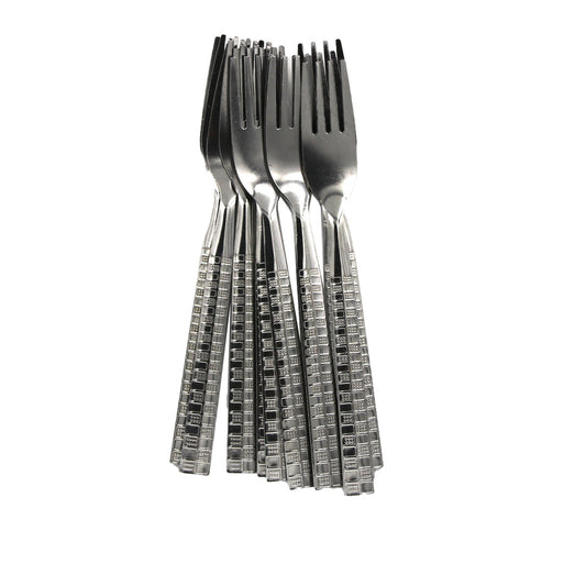 Fork 12Pc Stainless Steel Square Design