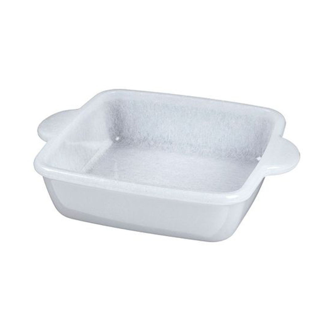 Casserole Square 22Cm White Frosted Funki