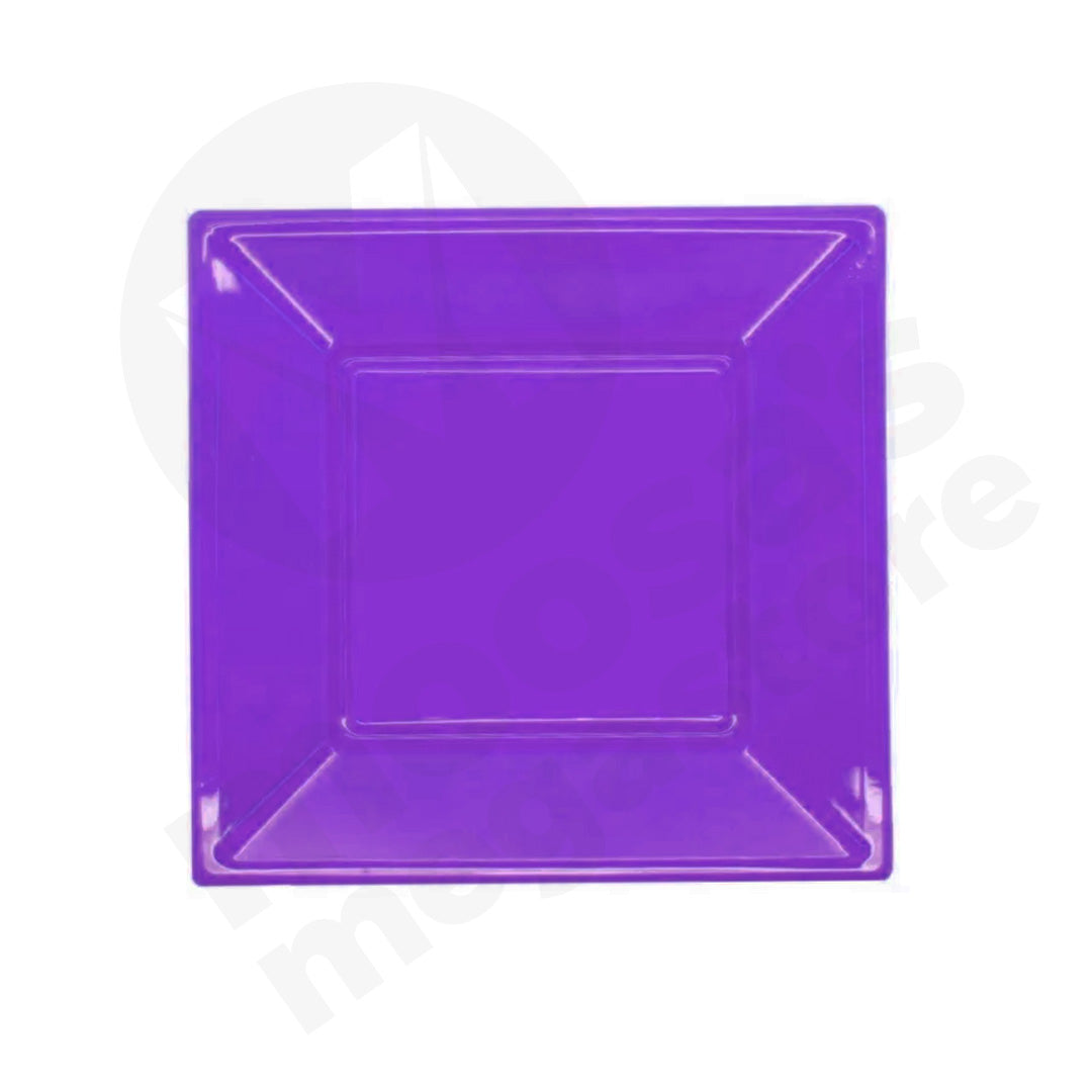 Plate 10Pc 23Cm Square Plastic