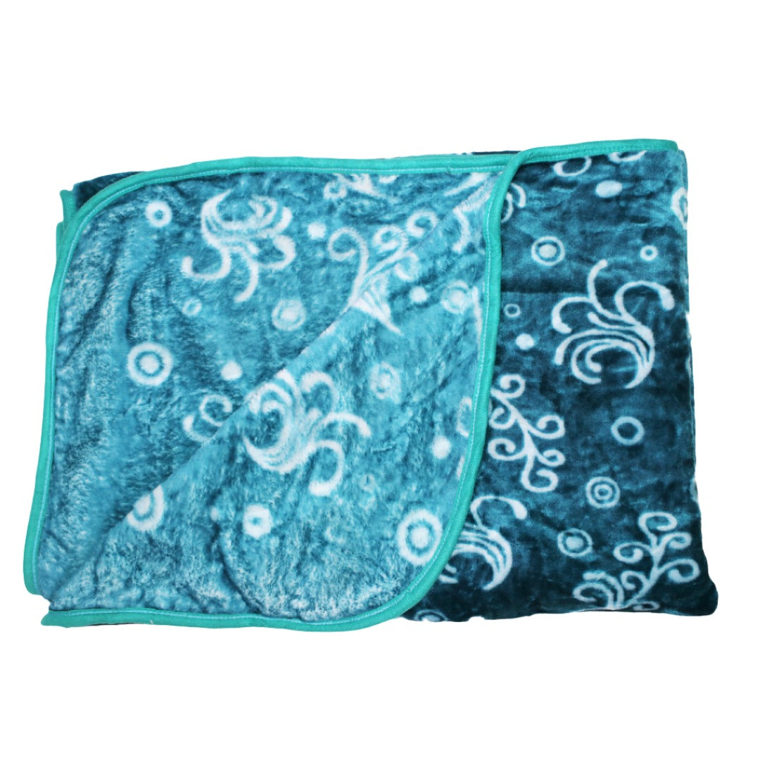 Blanket 3/4 Mink 1Ply Ocean Light