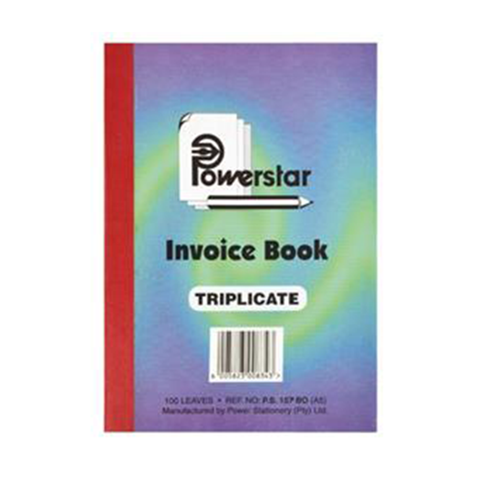Invoice Book Triplicate A5 Powerstar