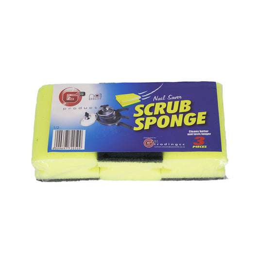 Sponge Scrub 3Pc Smart Sense Ghh