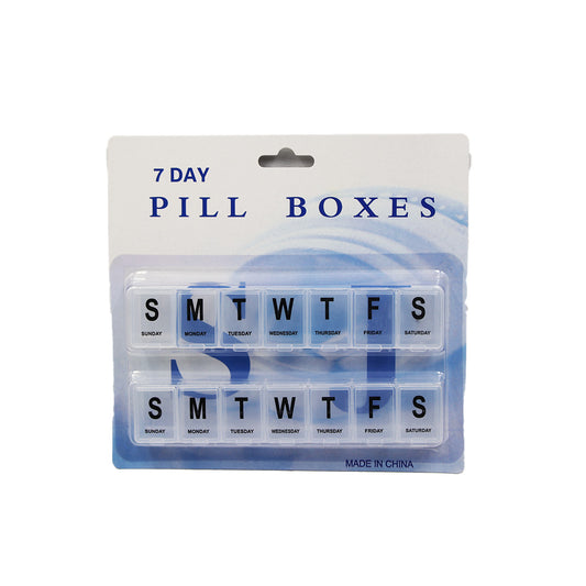 Pill Box 7Days 2Pc Morning/Evening Carded