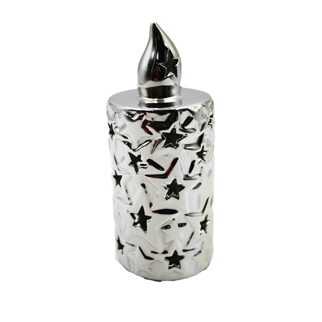 Candle 9.55.5Cm Porcelain Led Flamless