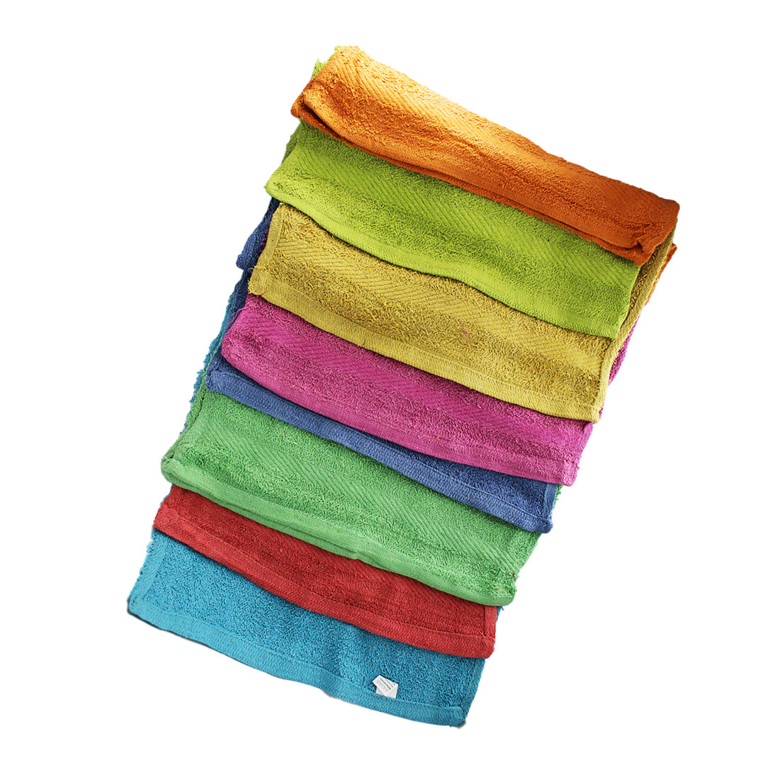Face Towel 10Pk 33X33Cm Assorted Colours