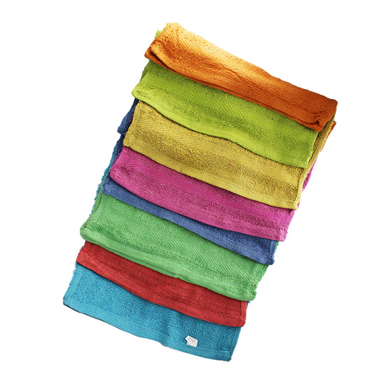 Face Towel 10Pk 33X33Cm  Assorted  Colours