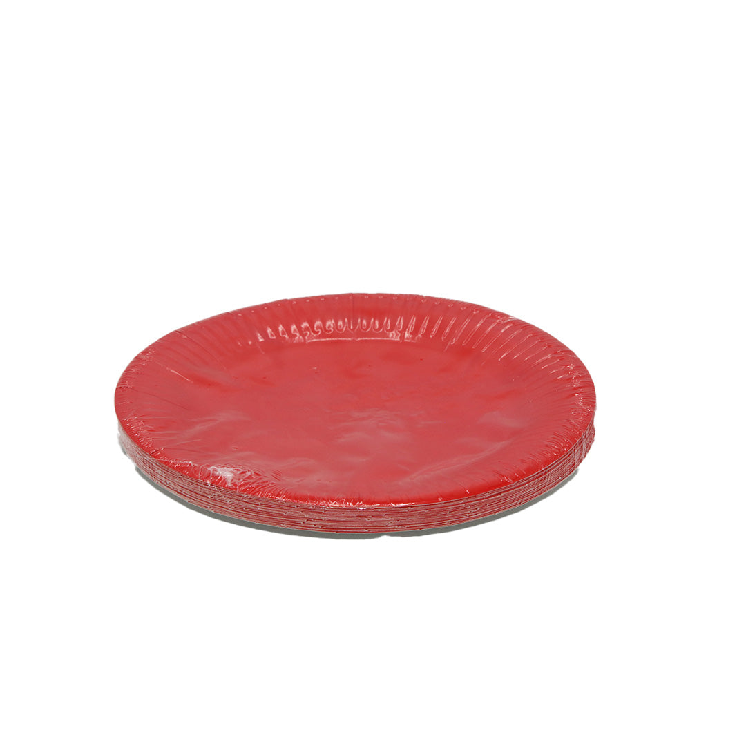 Paper Plate 20Pc 18Cm Round Plain Assorted