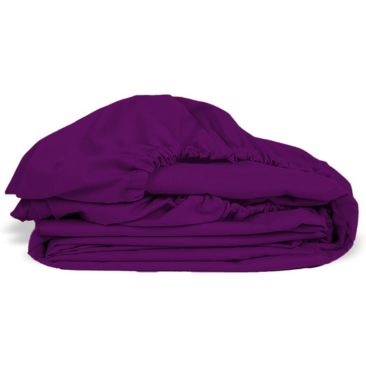 Fitted Sheet Dbl Grape Extra Length Extra Depth