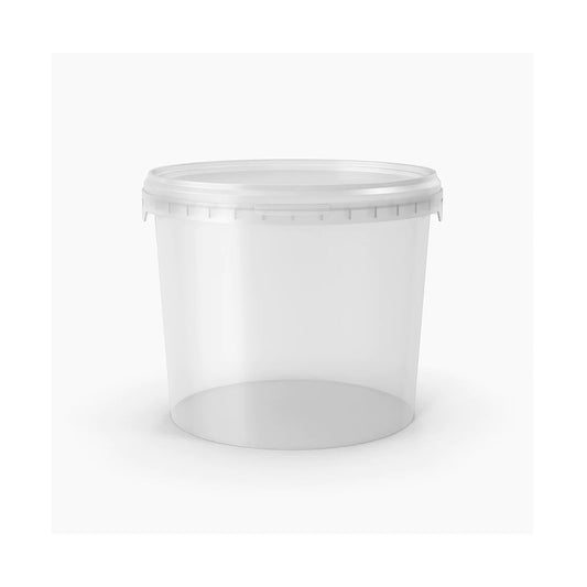 Bucket 1L Transparent With Lid & Handle  Fino