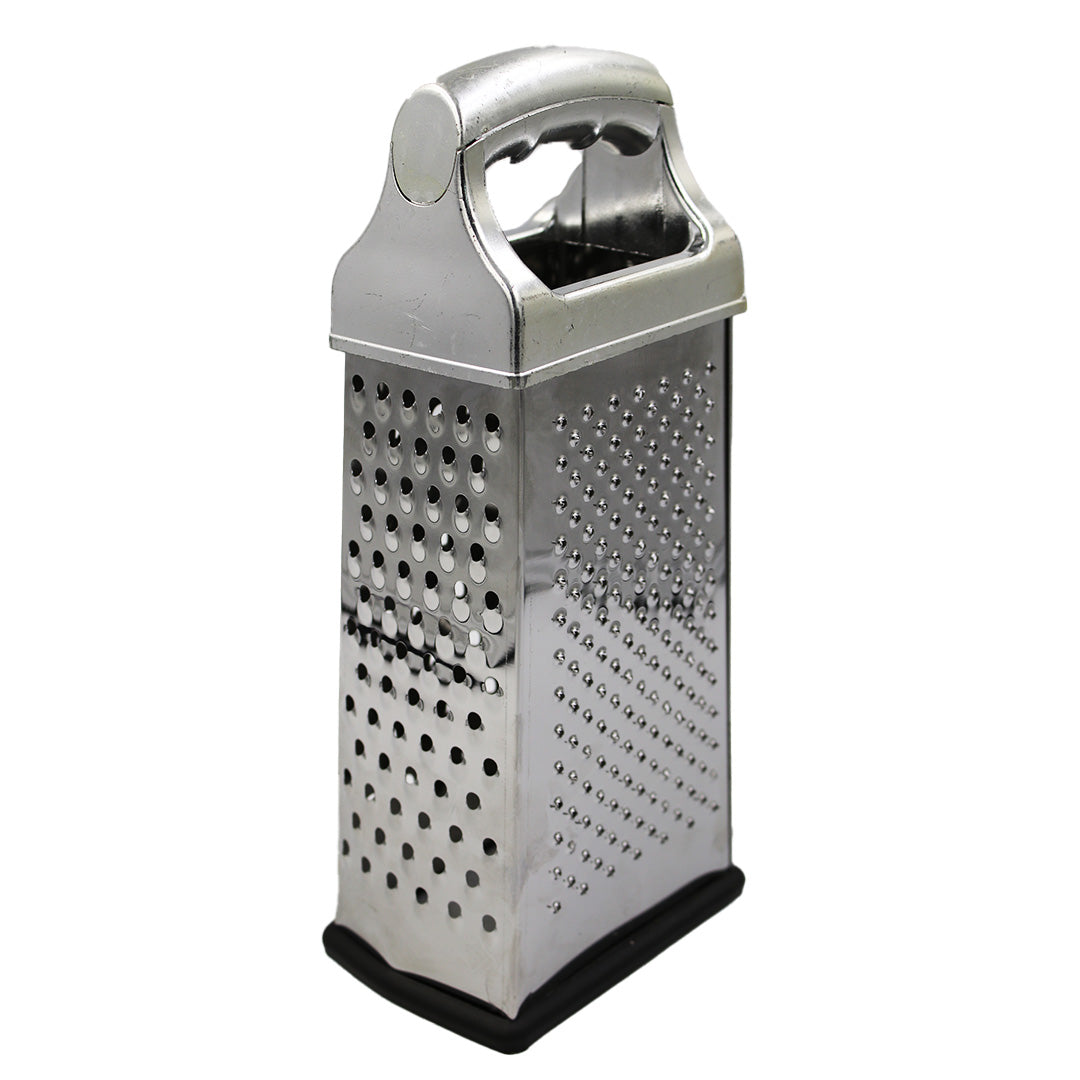 Grater 4Sided 18Cm S/S Handle Plastic Base