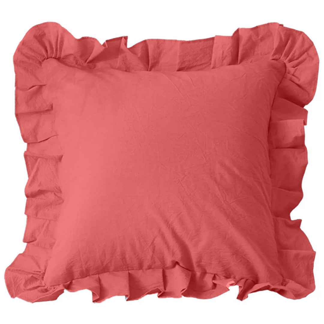 Pillow Case Cerise Continental Frill Richmo
