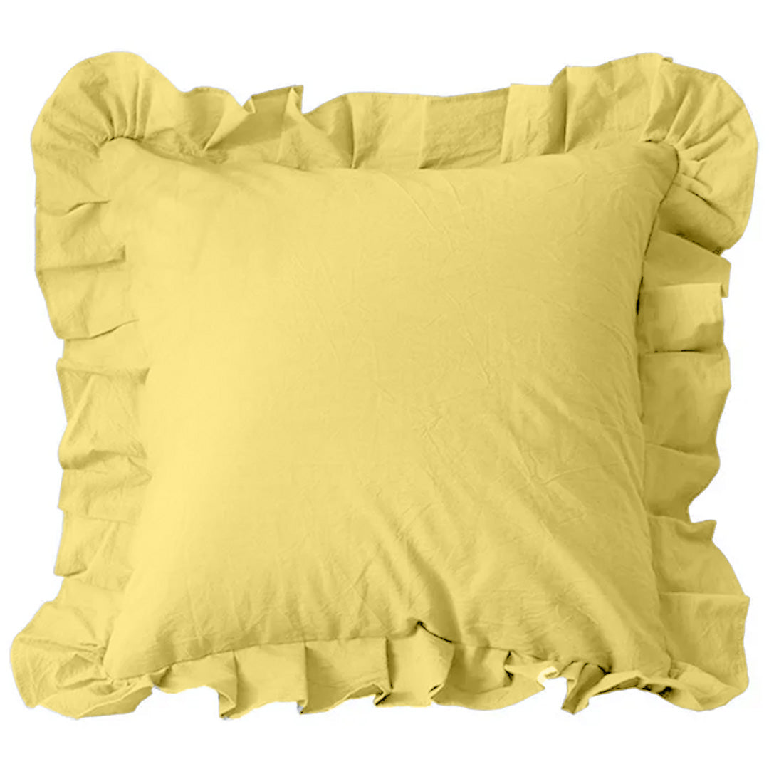 Pillow Case Continental Frill Buttercup Richmo