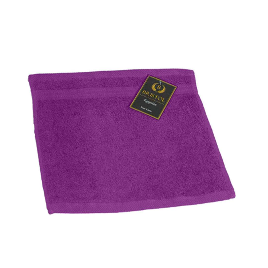 Face Towel Aubergine 30X30 Egyptian