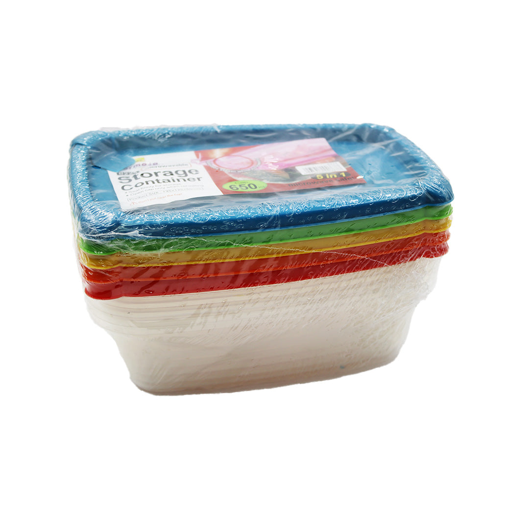 Container 5Pc Rectangle 8224 Formosa