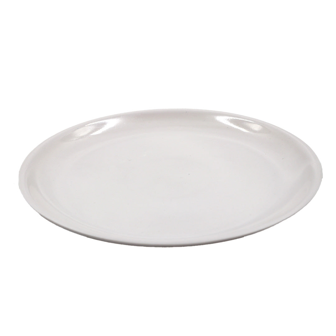 Melamine Dinner Plate 10In White Plain Tti