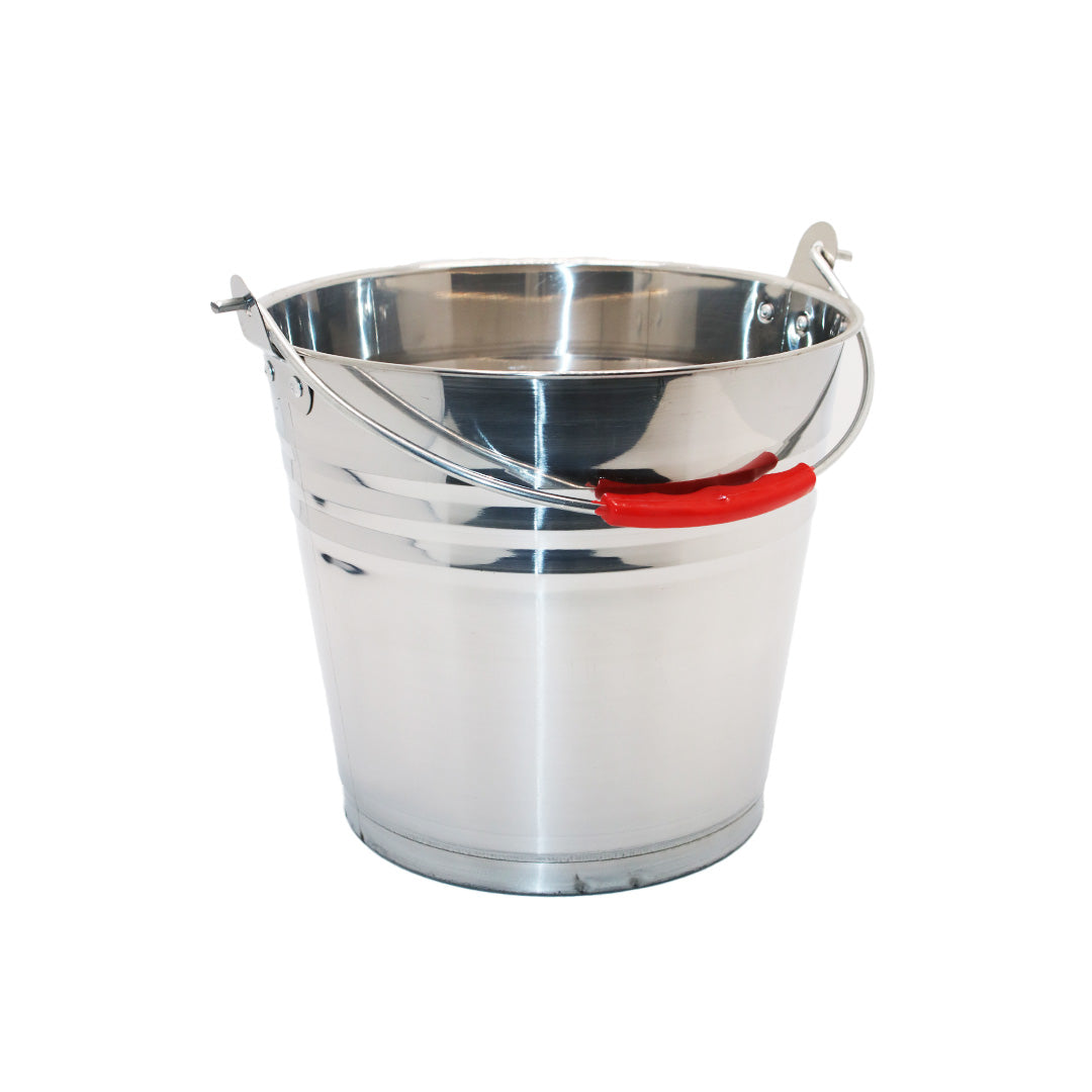Bucket 21X24Cm Stainless Steel With Handle