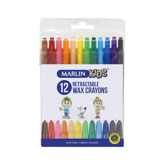 Marlin Crayons 12Pc Retractable