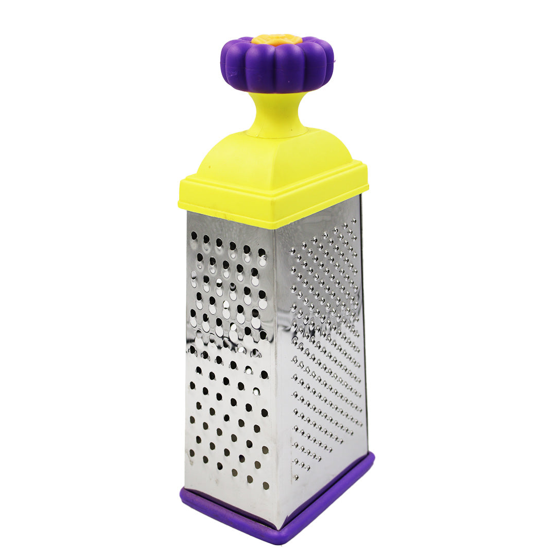 Grater 4Sided 18Cm Plastic Base /Handle